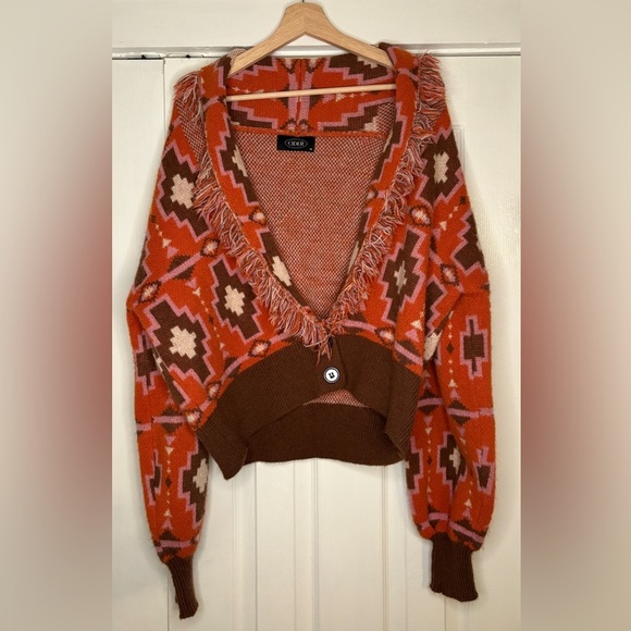 Cider‎ Boho Sweater With Tassels Size Medium NWOT Unused Condition - Picture 1 of 4
